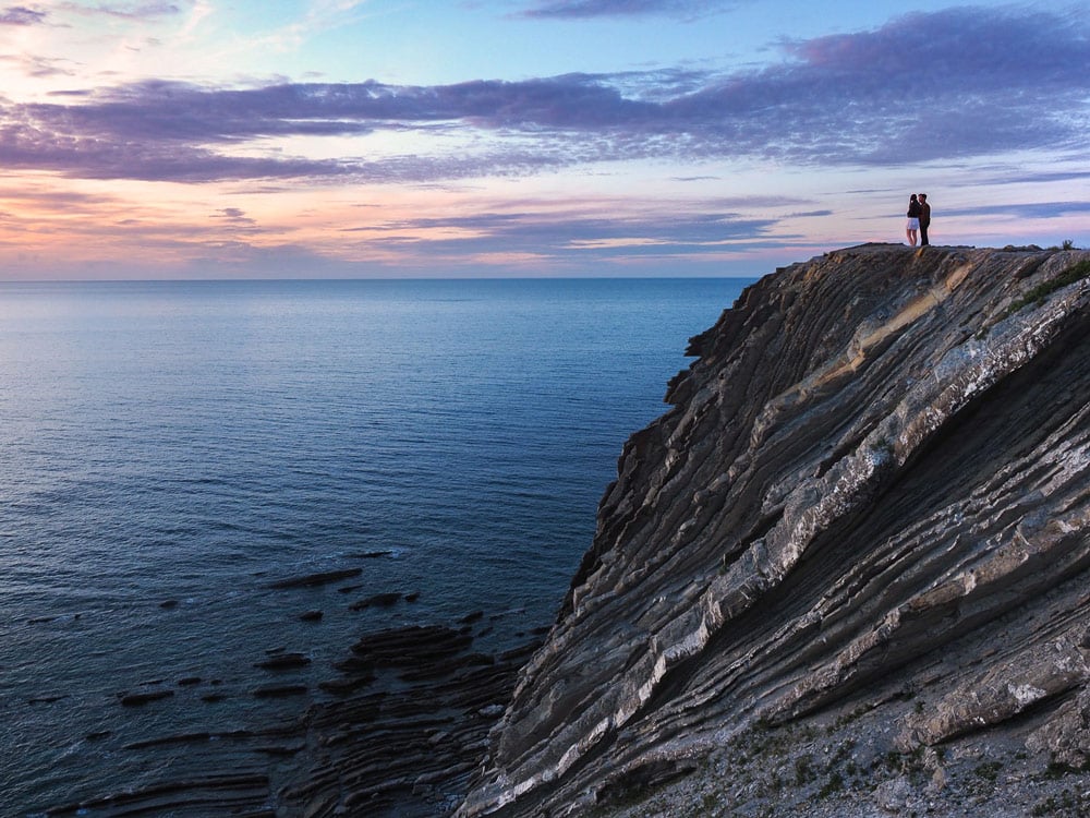 falaise Socoa pays basque vacances sud ouest France