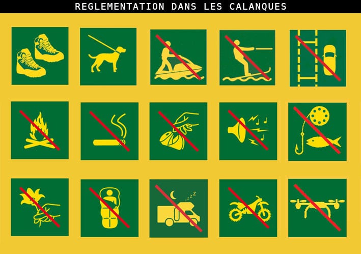 réglementation parc national Calanques Marseille