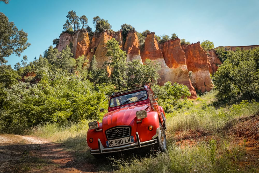 week-end dans le Luberon en 2CV Roussillon