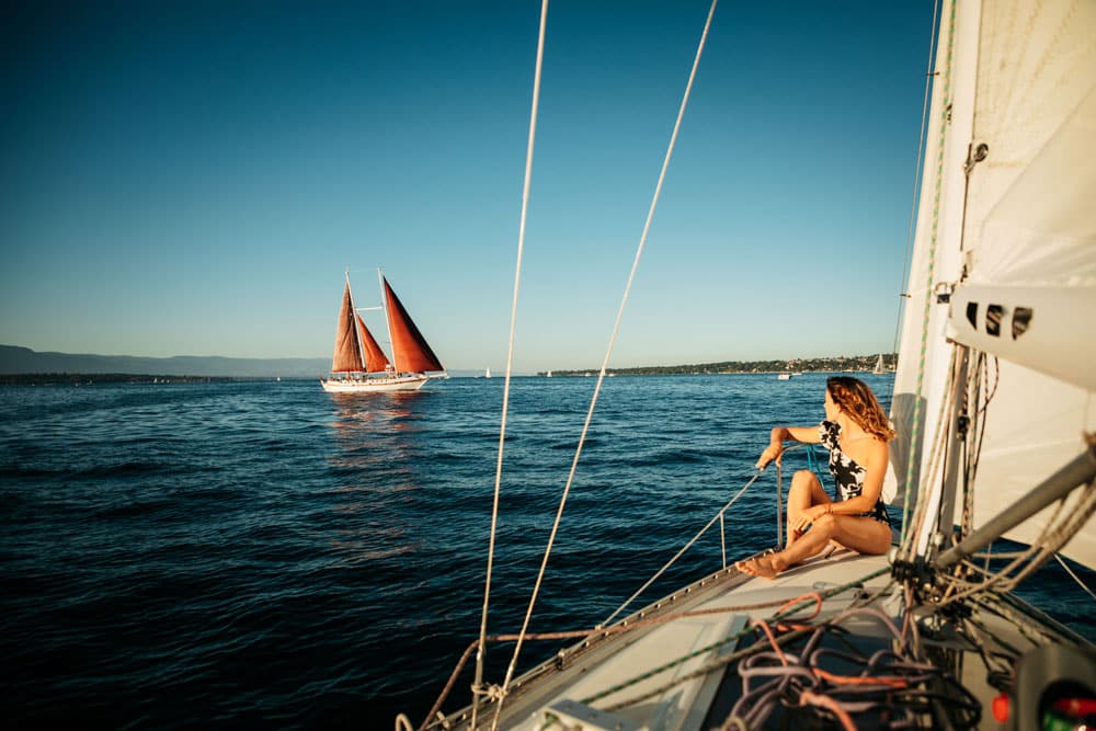 faire une sortie bateau sur le lac Léman Genève