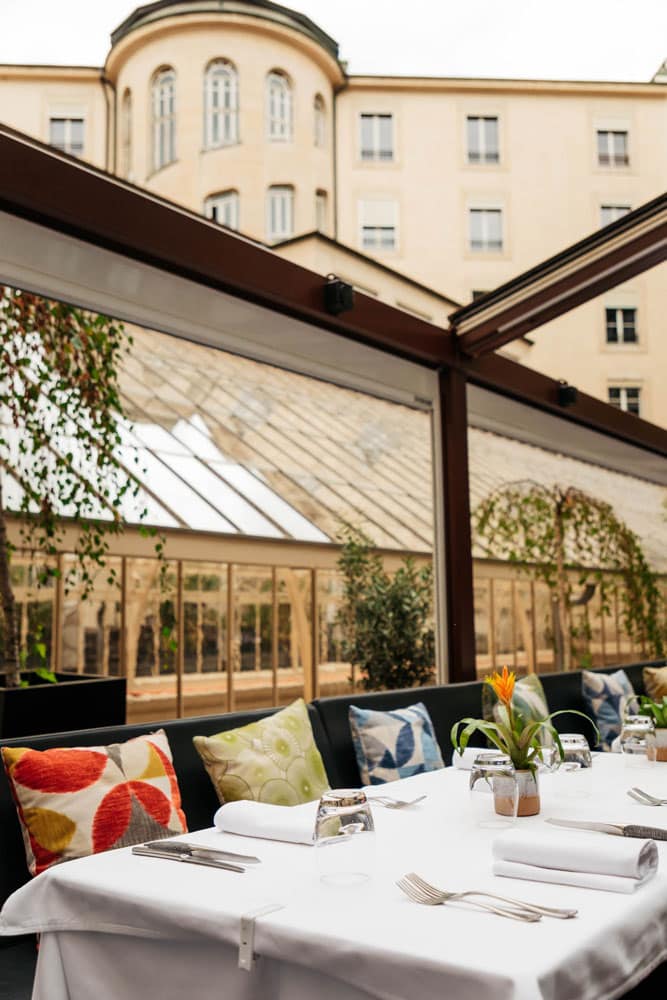 manger en terrasse a Genève restaurant gourmet