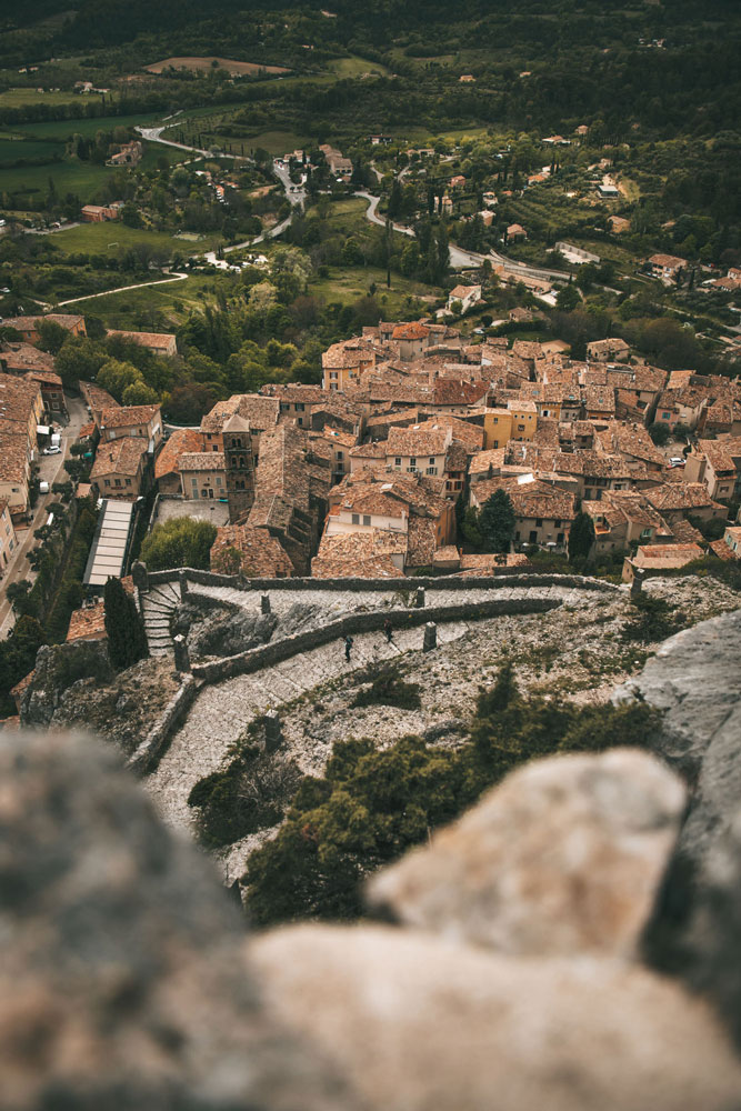 panorama depuis la chapelle de Moustiers