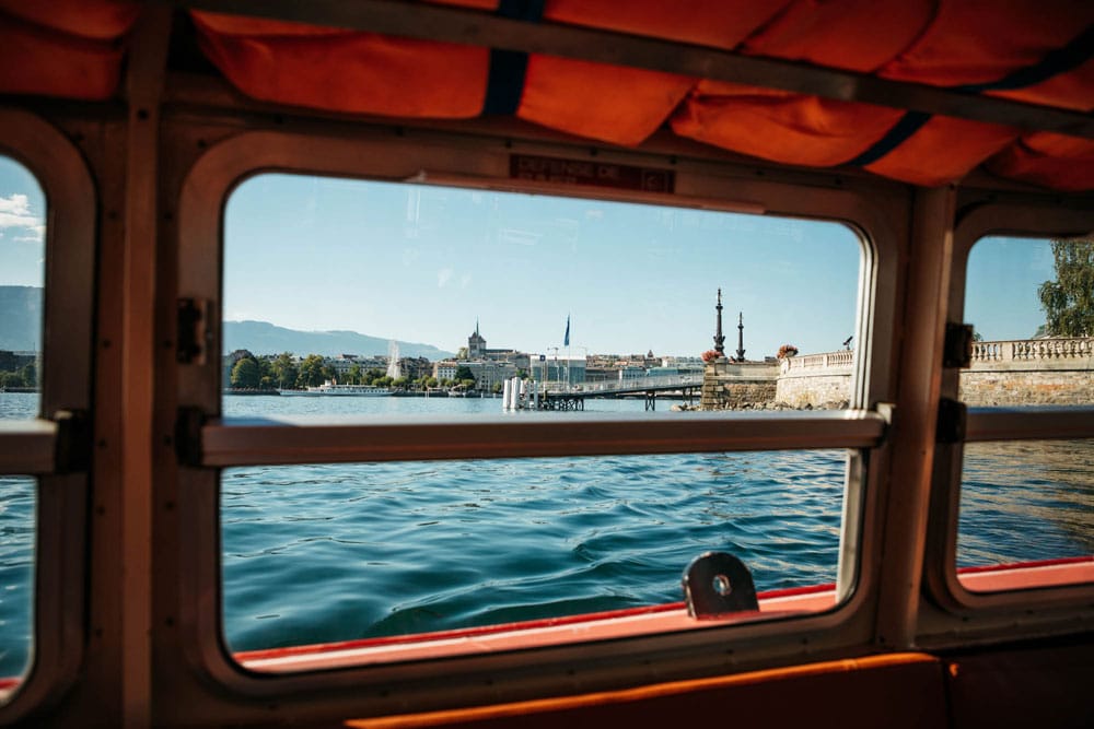 prendre le bateau mouettes genevoises week-end nature à Genève