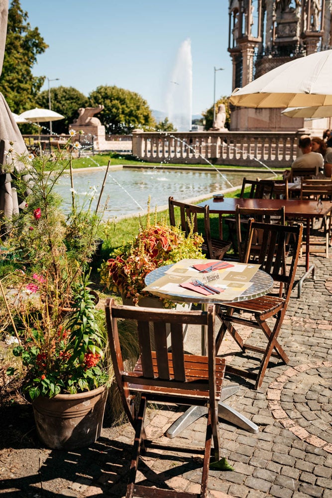 terrasse de rêve au cottage café Genève