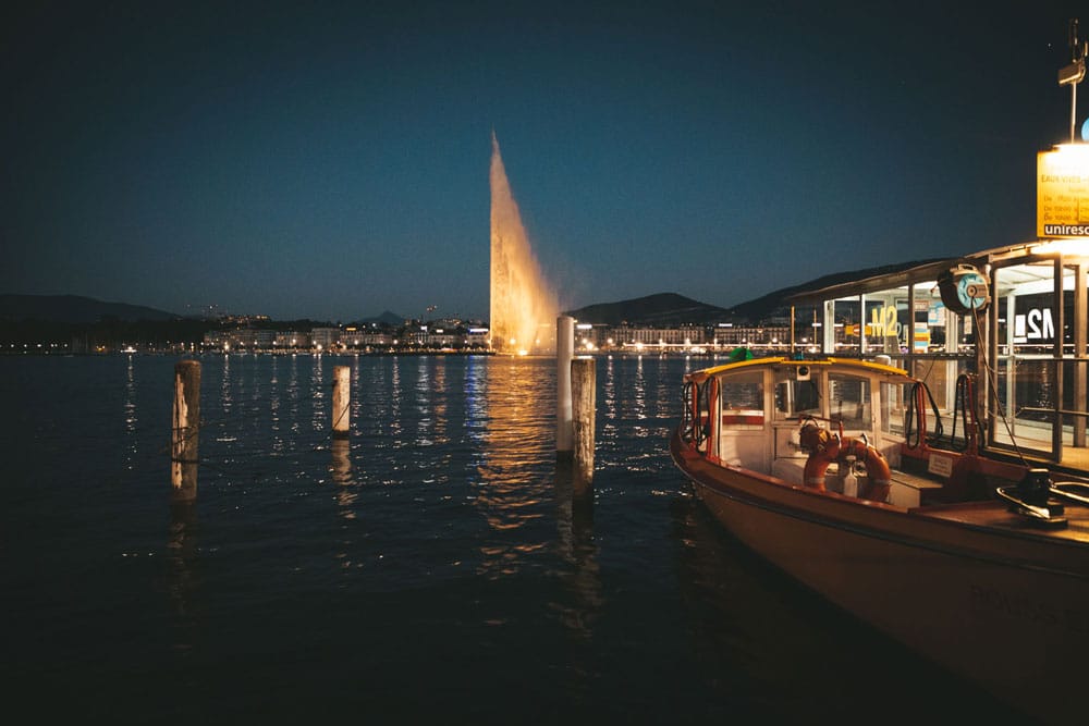 visiter Genève la nuit lac Léman week-end nature