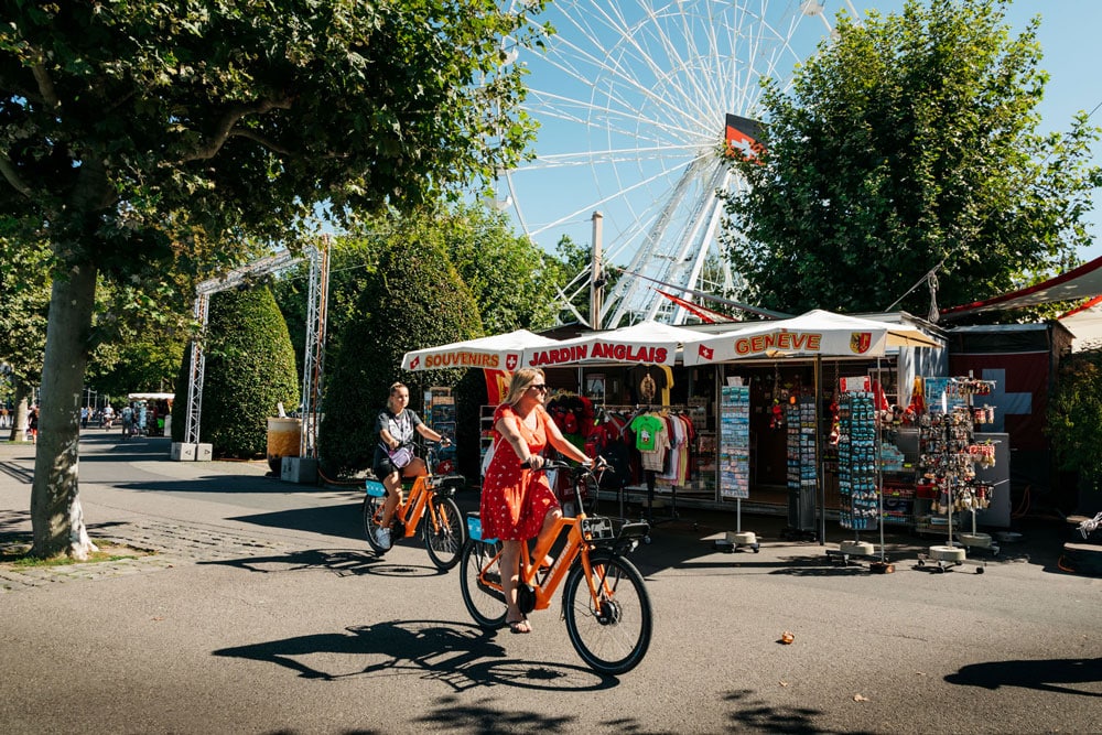 visiter jardin des Anglais à vélo week-end nature à Genève