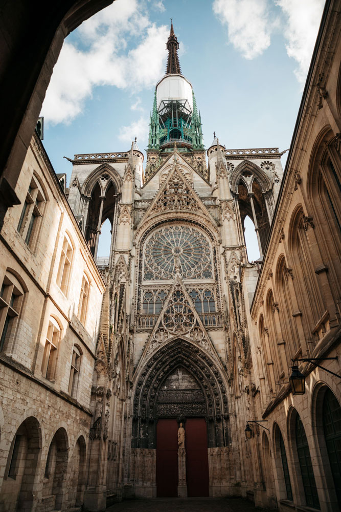 plus belle vue sur cathédrale de Rouen