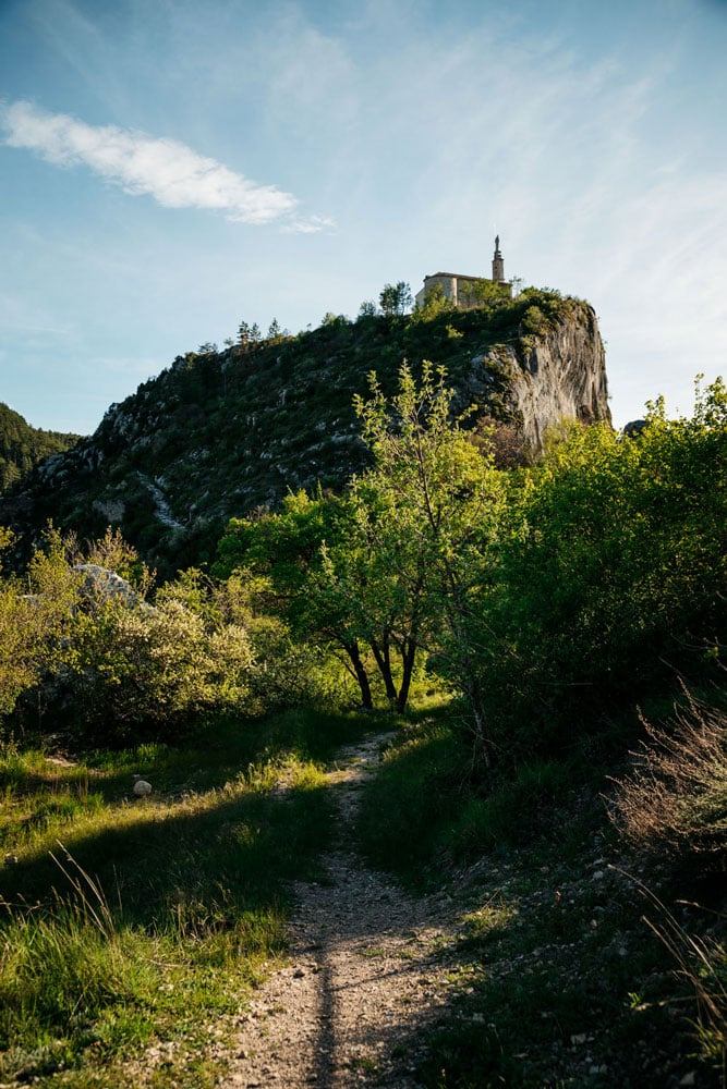 promenade Castellane chapelle du Roc