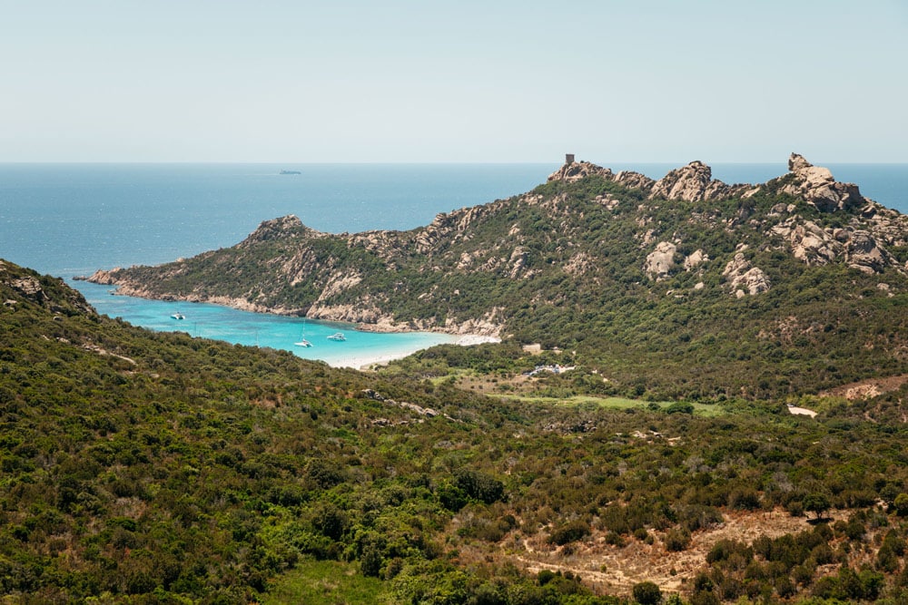 plage de Roccapina en Corse au sud