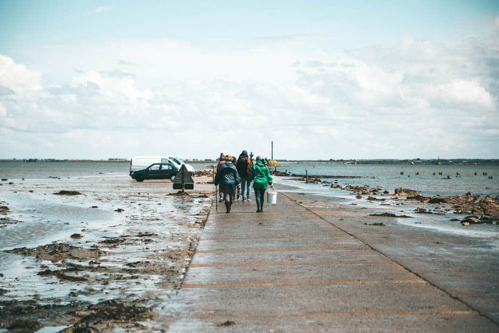 Passage du Gois marée basse Noirmoutier