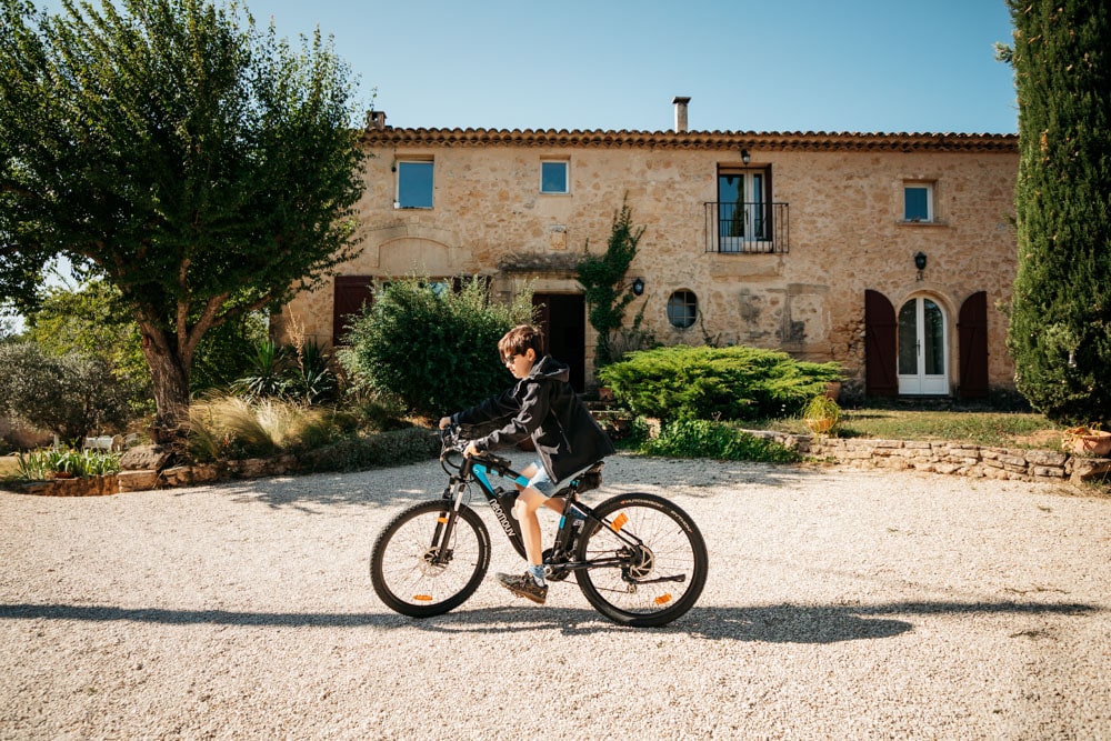 week-end vélo en famille autour d'Aix en Provence