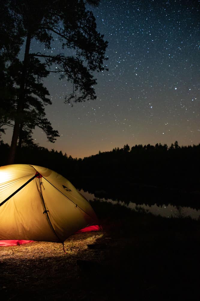 camping en Suède sur les lacs