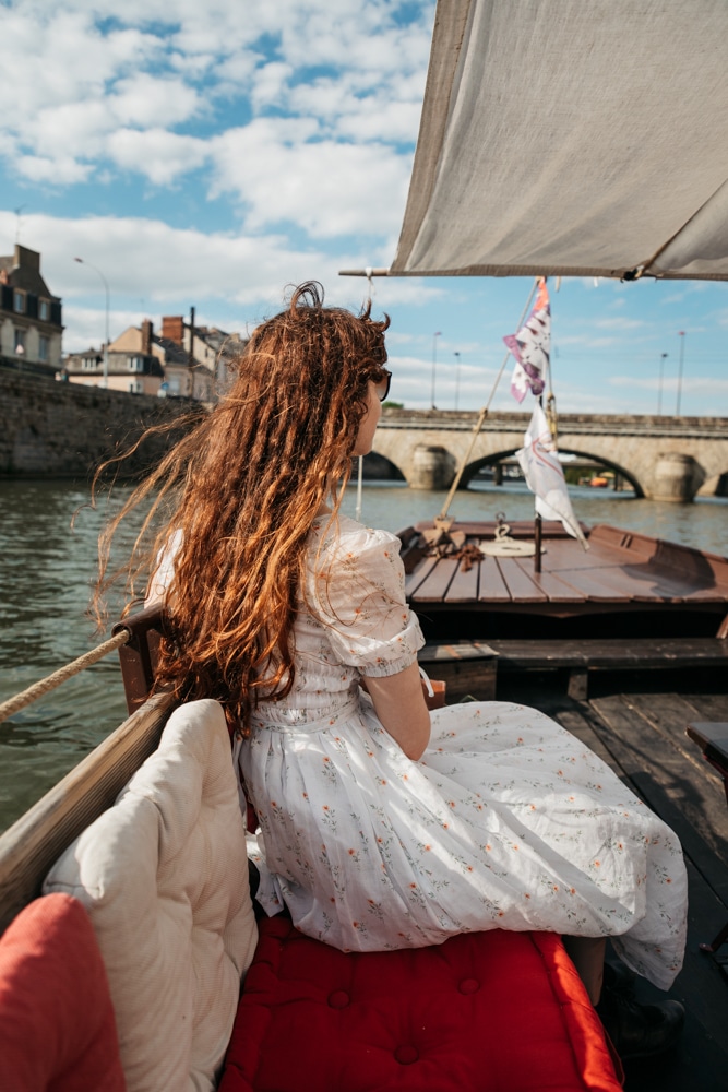 sortie en bateau sur la Sarthe Le Mans