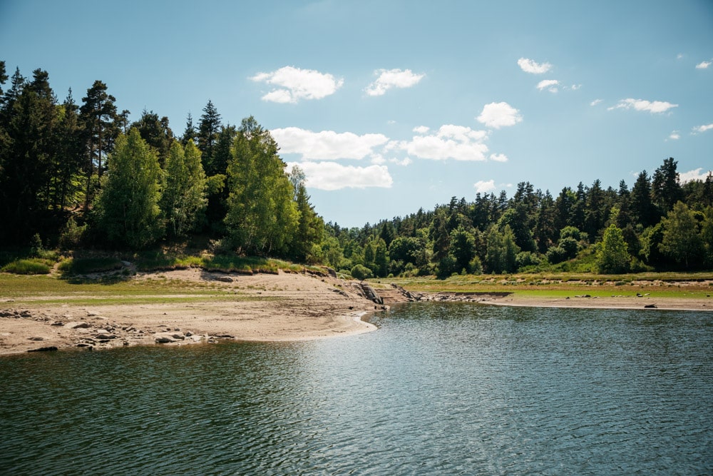 canoë et paddle lac de Naussac