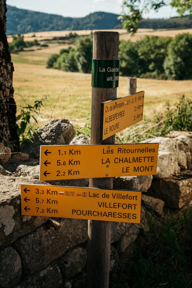 chemin de Régordane étape Garde Guérin