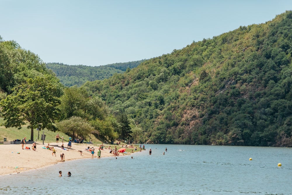 plage des stéphanois Saint Victor sur Loire