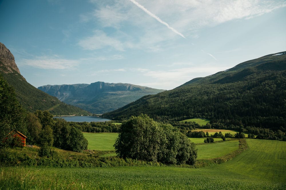 paysage de Norvège en été