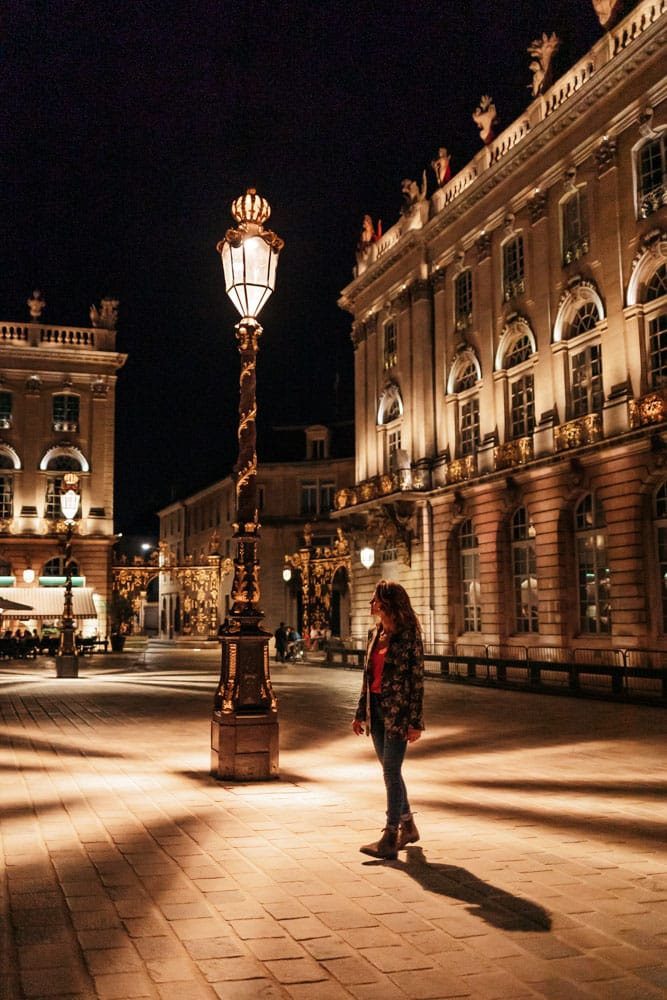 place Stanislas de nuit