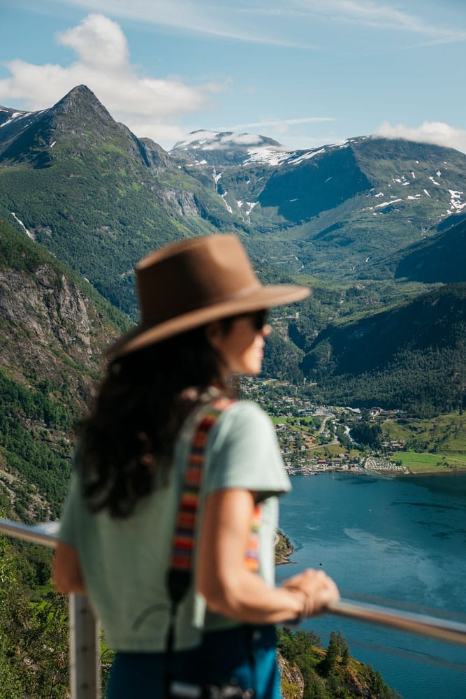 point de vue Geiranger Norvège