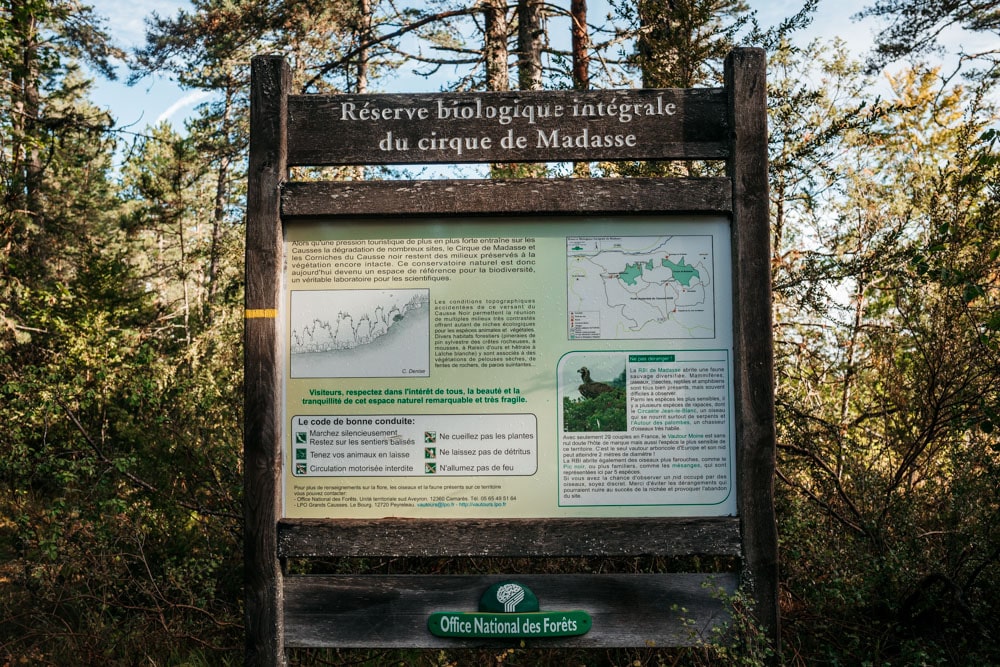 randonnée réserve du cirque de Madasse gorges de la Jonte