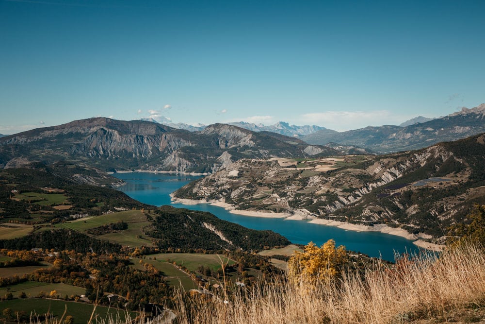 vue sur lac de Serre Ponçon