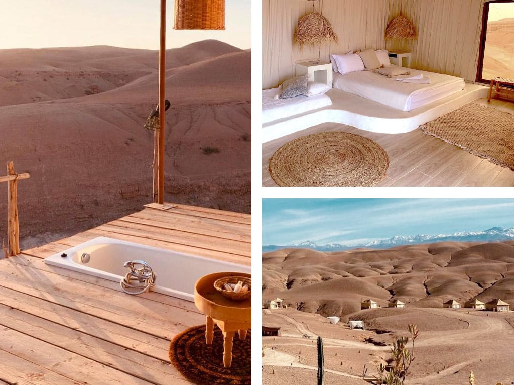campement de luxe dans le désert Maroc