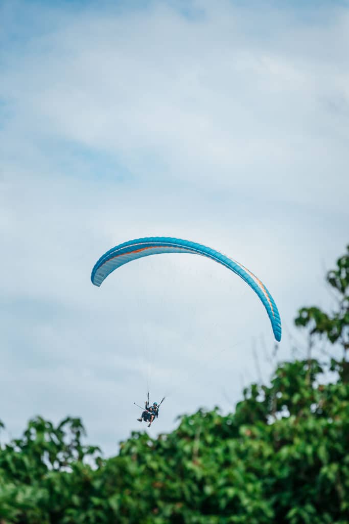 activité en famille à la Réunion parapente