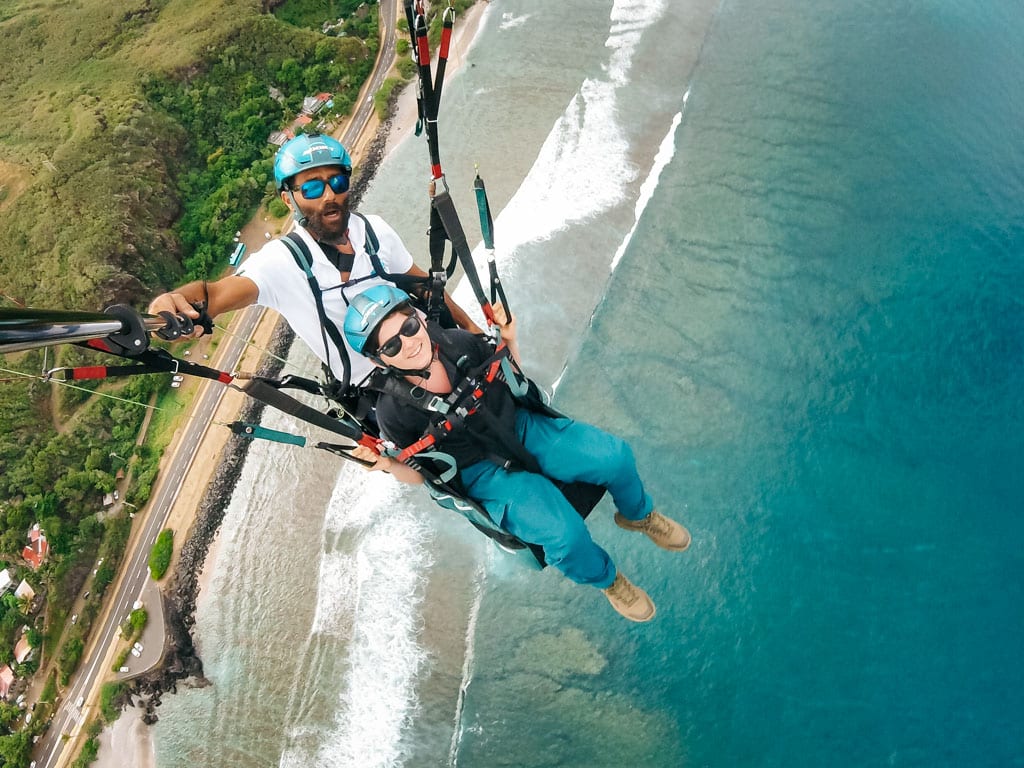 faire vol en parapente à la Réunion