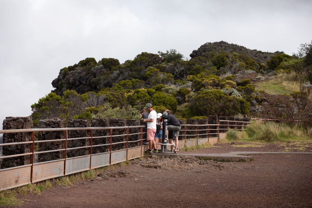 parking pour voir le volcan