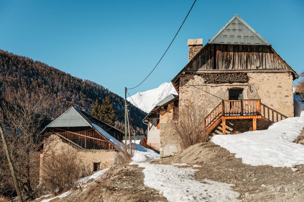 Fouillouse Maljasset Ubaye en hiver