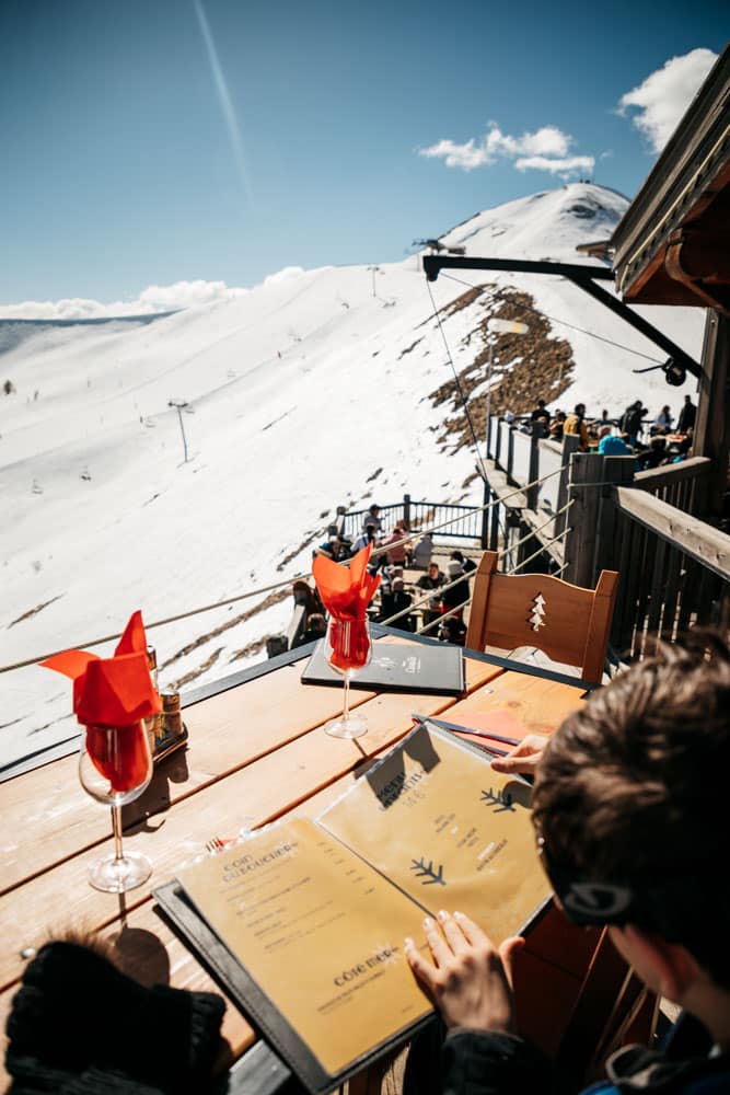 restaurant sur les pistes Praloup