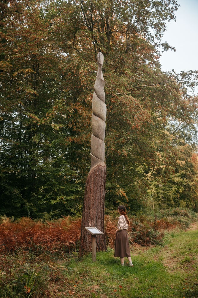 arbres sculptés foret de Crécy