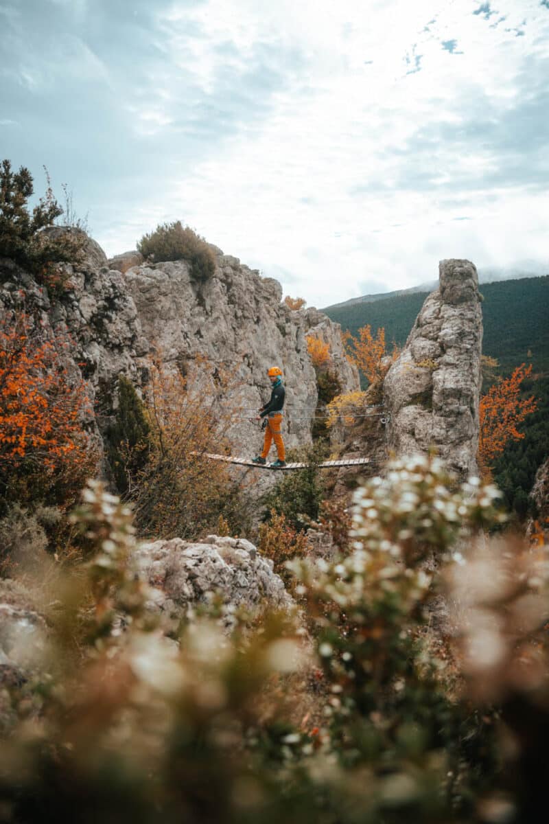 via ferrata en Catalogne