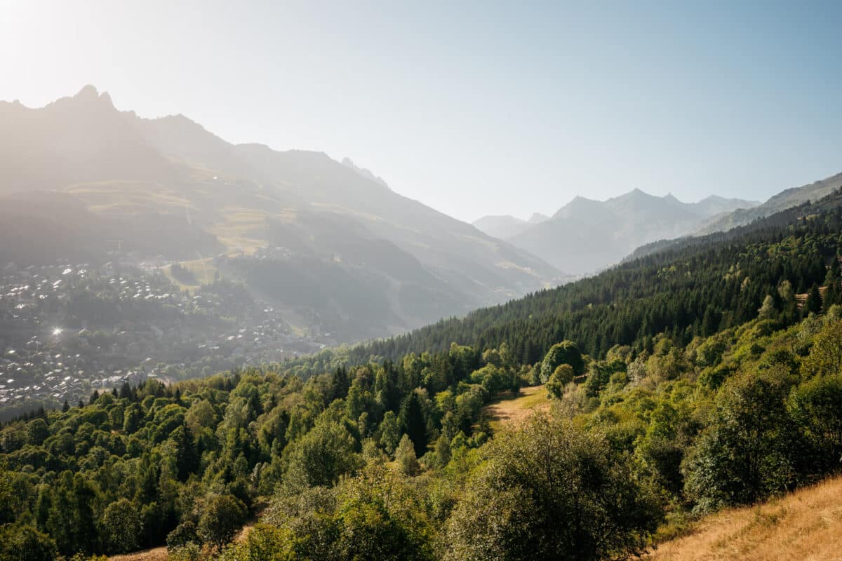 paysage Méribel en été