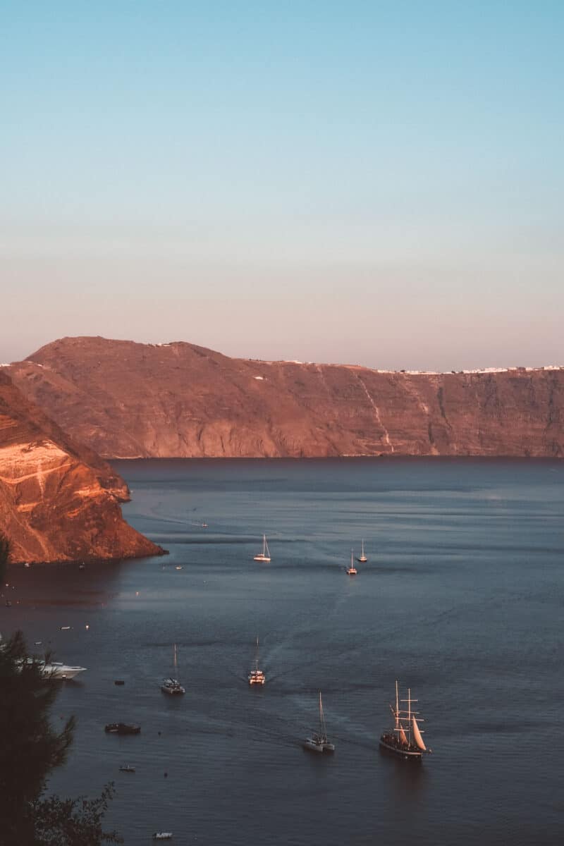 croisière en mer Santorin blog voyage