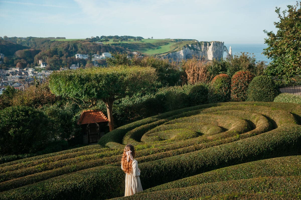 Sommet du jardin d’Amont avec vue sur la Manche