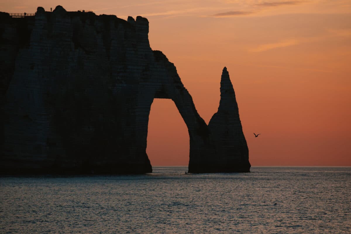 Falaises d’Aval & coucher de soleil