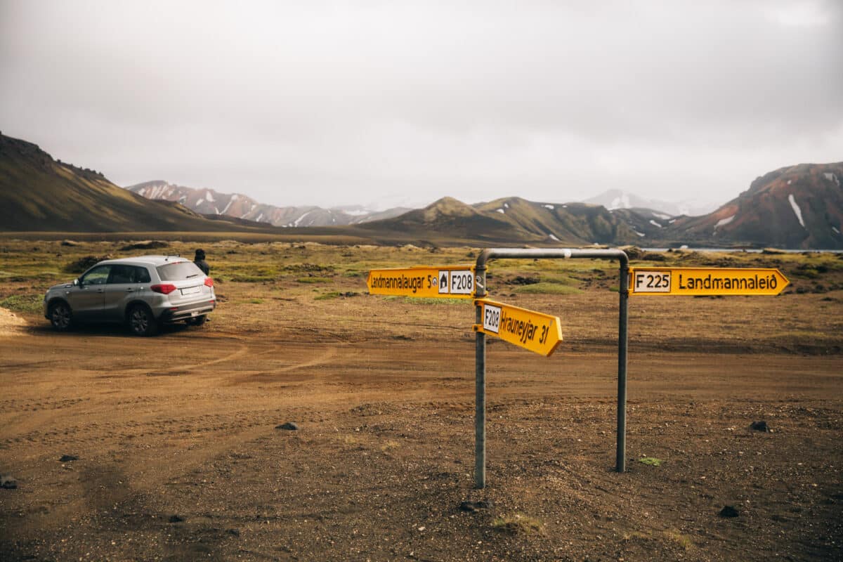 les routes interdites aux voitures en Islande