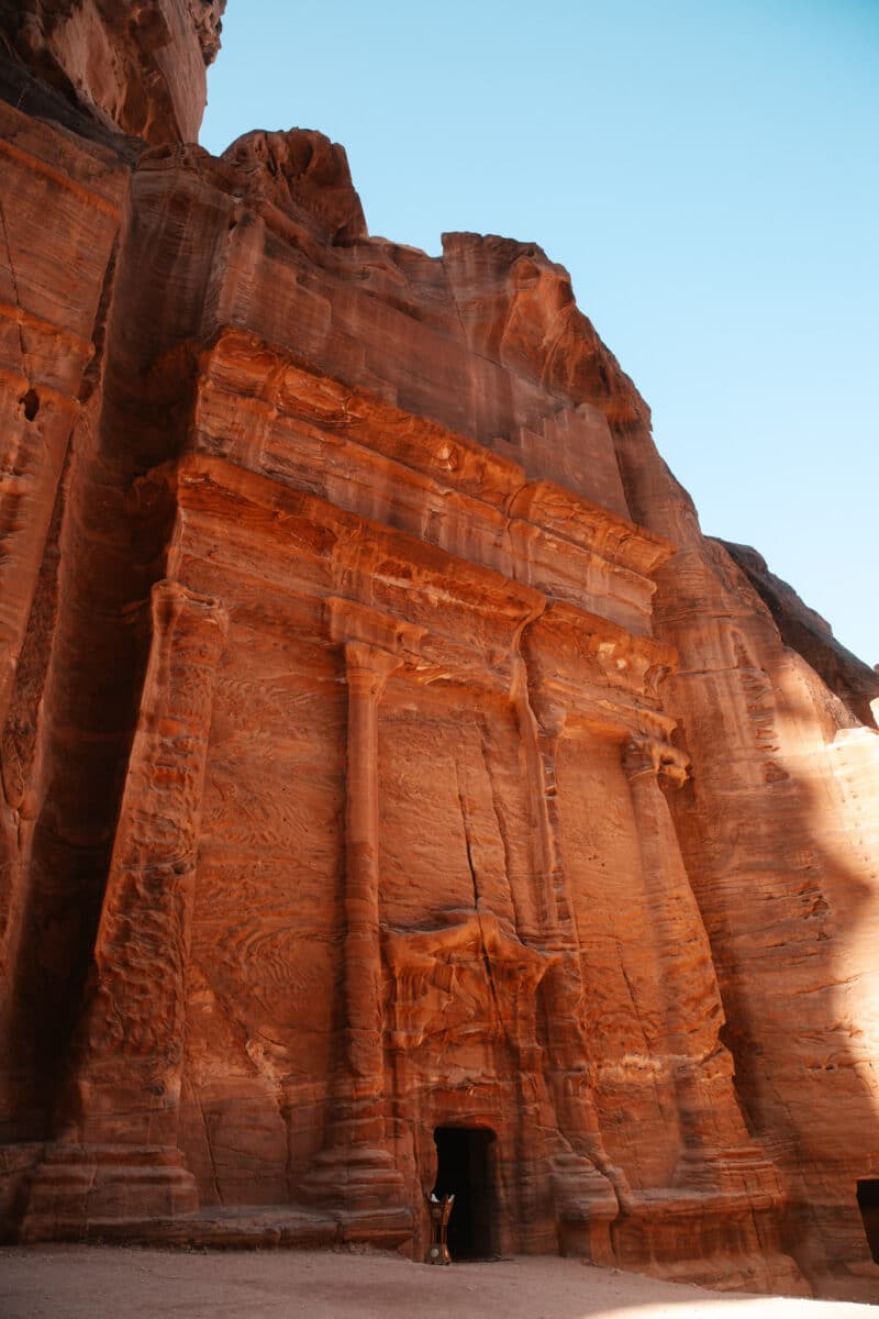 tombeaux royaux de Pétra photographiés pendant le road trip