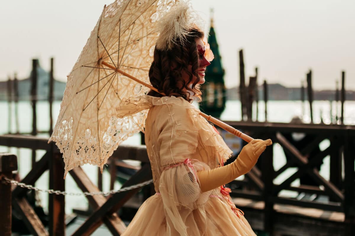 séance photo en costume vénitien