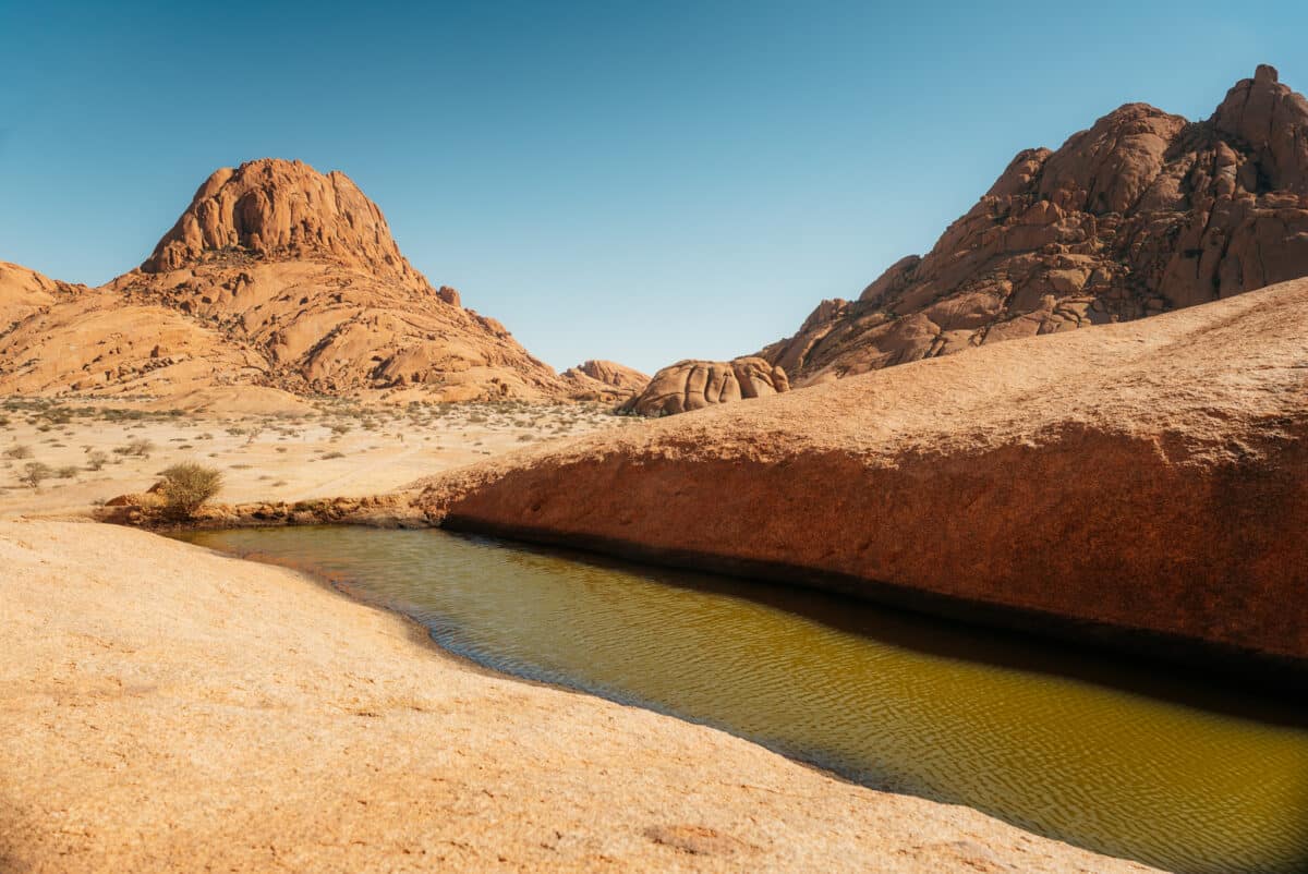 Massif de granit de Spitzkoppe, étape de l'itinéraire d'un road trip en Namibie