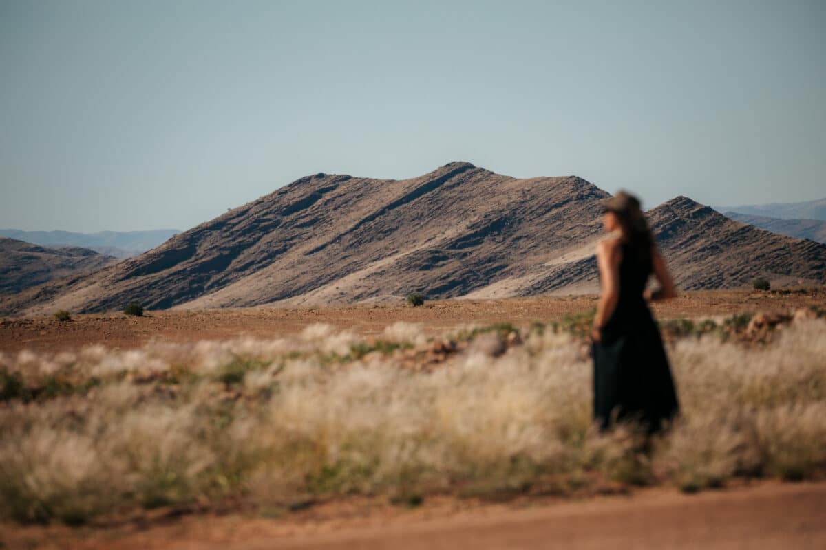 Piste namibienne traversée en 4×4 lors d'un road trip de 10 jours en Namibie