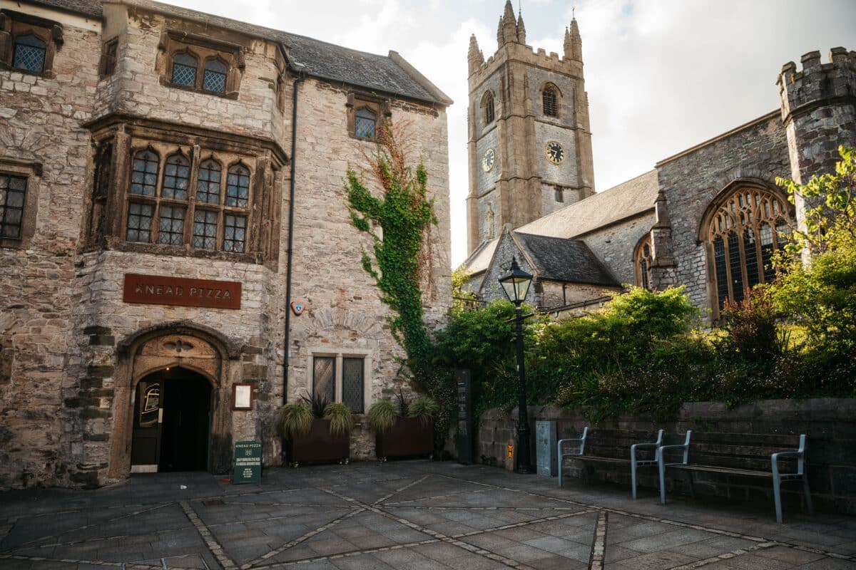 Restaurant du centre de Plymouth en Angleterre