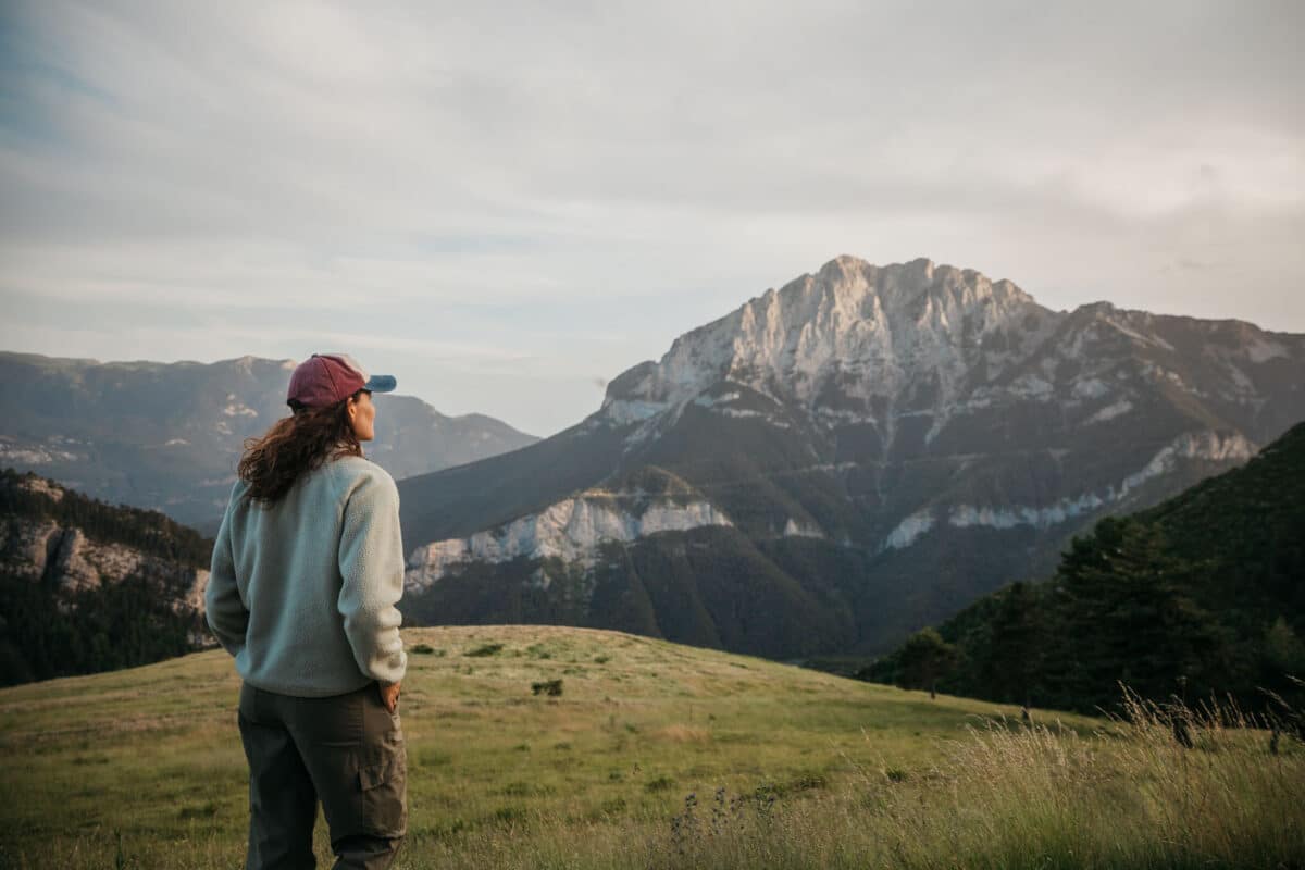 Silhouette fourchue du massif du Pedraforca en Catalogne